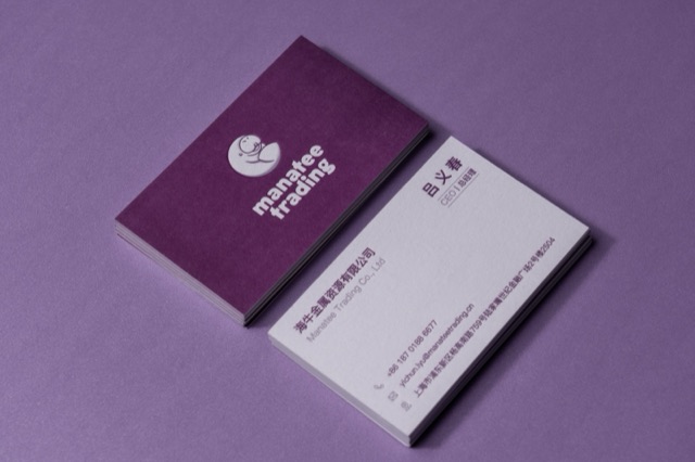 Purple and pale cards on a matching purple background.
